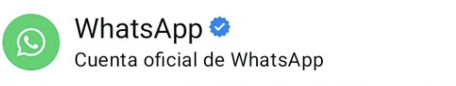 Cuenta oficial de WhatsApp